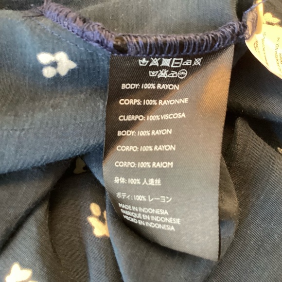 Faithfull the Brand Floral Print Button Front Midi Dress - Blue - 6 - Picture 11 of 11